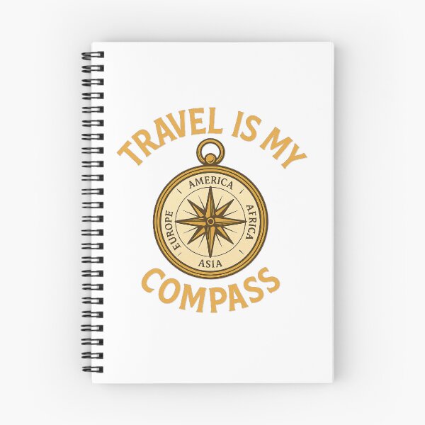 Item preview, Travel Is My Compass – Vintage Adventure Design designed and sold by Wander Vibes.
