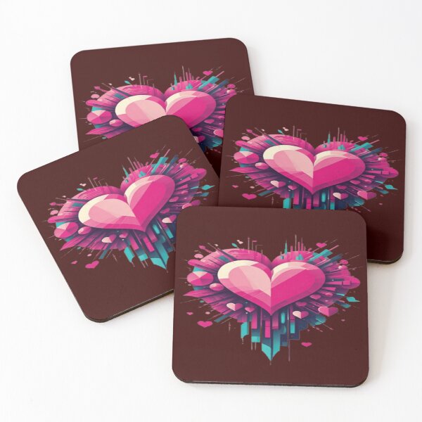 Item preview, Retro flashing red heart. designed and sold by DaliaSabryTee.