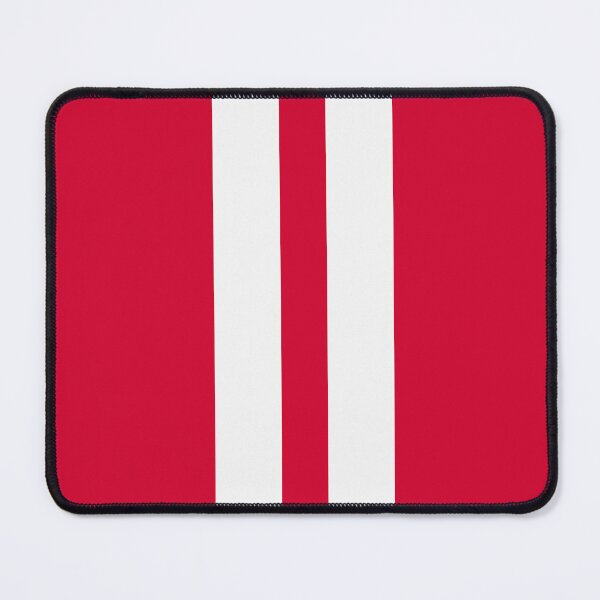 Item preview, Dual Racing Stripes - Large Gap (White on Cherry Red) designed and sold by Racing Stripes Only.