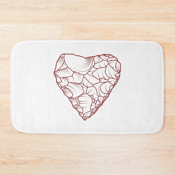 Item preview, Stone Age Heart [Red Outline on White] designed and sold by jorellaf.