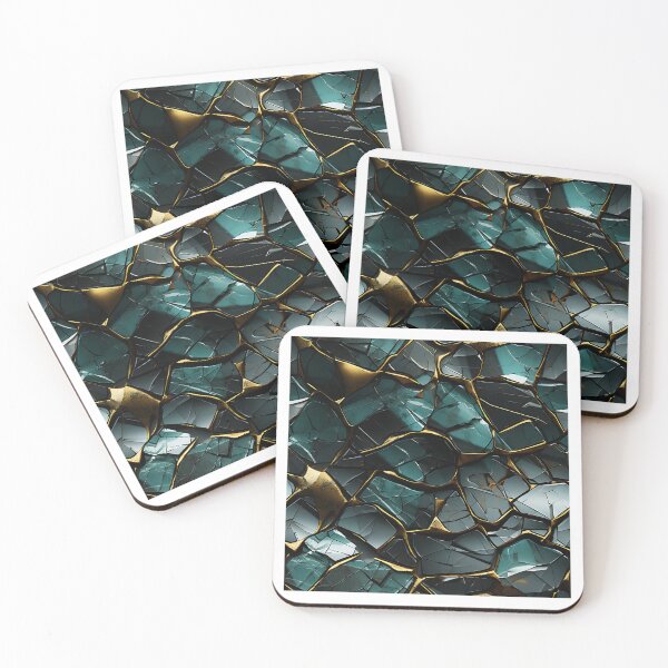 Item preview, Cold Jade Marble | Nature-Inspired Green Pattern designed and sold by JollyCritters.