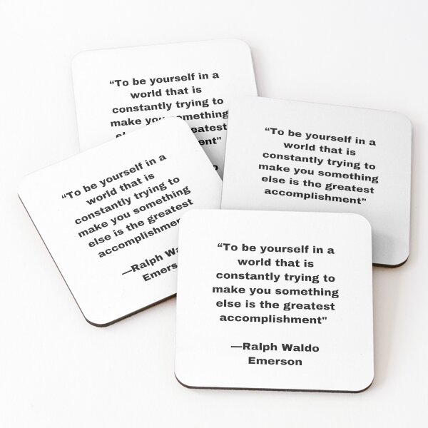 Item preview, |Sticker| Be yourself in This Constant World ||Ralph Waldo Emerson|| designed and sold by SeaNympth.