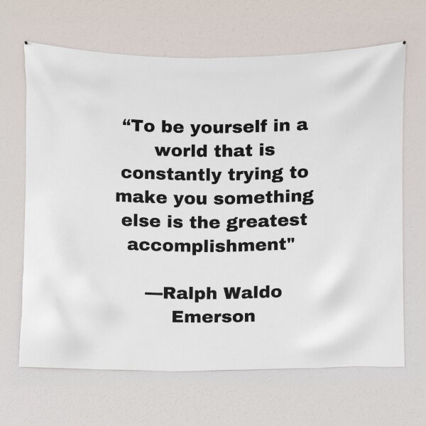 Item preview, |Sticker| Be yourself in This Constant World ||Ralph Waldo Emerson|| designed and sold by SeaNympth.