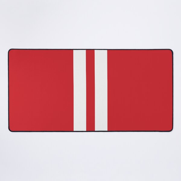 Item preview, Dual Racing Stripes - Large Gap (White on Fire Engine Red) designed and sold by Racing Stripes Only.