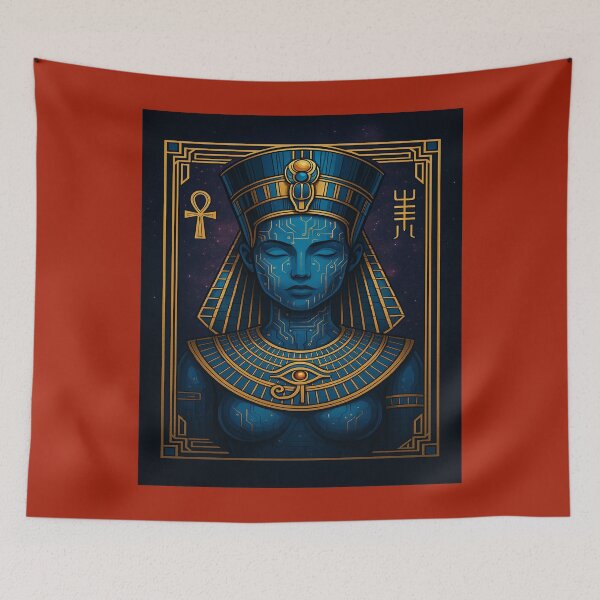 Item preview, Lyra of the Future Pharaohs – Cyber Ankh Goddess designed and sold by LyraPublishing.