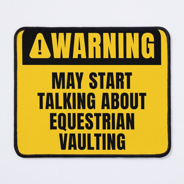 Item preview, Equestrian Vaulting Warning Sign designed and sold by MaryAller.