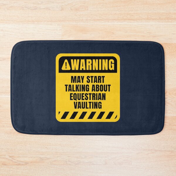 Item preview, Equestrian Vaulting Warning Sign designed and sold by MaryAller.