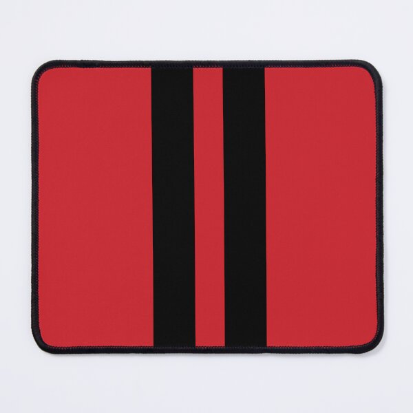 Item preview, Dual Racing Stripes - Large Gap (Black on Fire Engine Red) designed and sold by Racing Stripes Only.