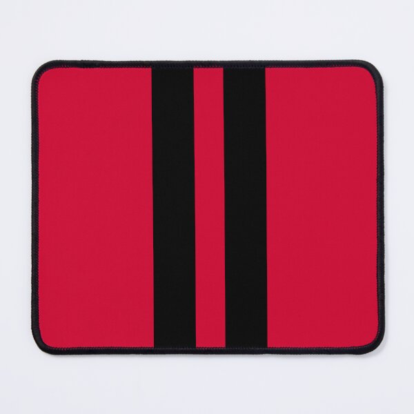 Item preview, Dual Racing Stripes - Large Gap (Black on Cherry Red) designed and sold by Racing Stripes Only.