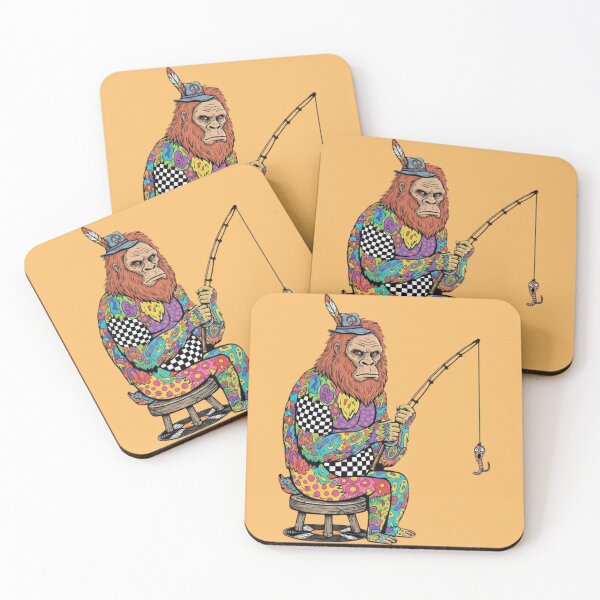 Item preview, Psychedelic Bigfoot Fishing  designed and sold by Too Kool Designing .