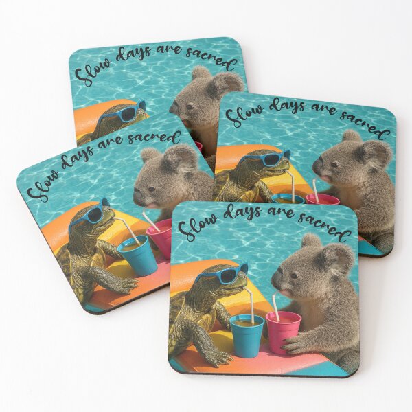 Item preview, Slow Days Are Sacred Funny Animal Art designed and sold by TheDreamAtelier.