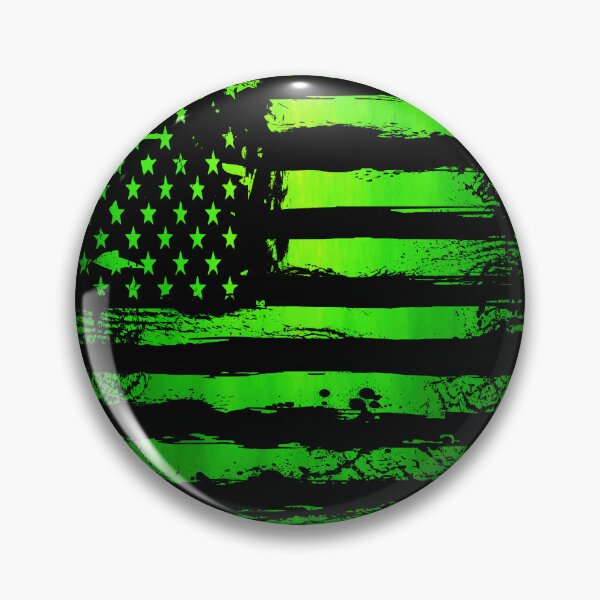 Item preview, Grunge Green American Flag – Distressed Patriotic Abstract Artwork designed and sold by artistwill.