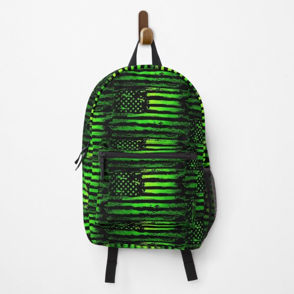 Item preview, Grunge Green American Flag – Distressed Patriotic Abstract Artwork designed and sold by artistwill.