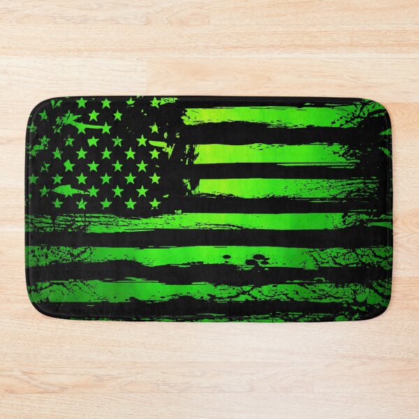 Item preview, Grunge Green American Flag – Distressed Patriotic Abstract Artwork designed and sold by artistwill.