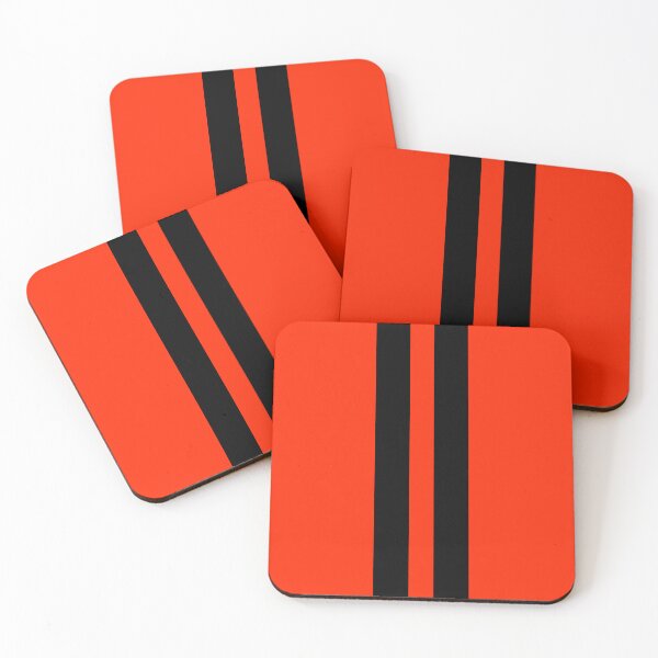 Item preview, Dual Racing Stripes - Large Gap (Black on Bright Red) designed and sold by Racing Stripes Only.