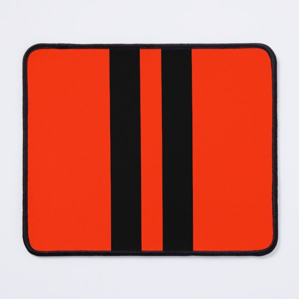 Item preview, Dual Racing Stripes - Large Gap (Black on Bright Red) designed and sold by Racing Stripes Only.