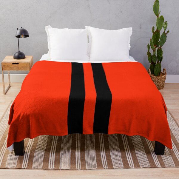Item preview, Dual Racing Stripes - Large Gap (Black on Bright Red) designed and sold by Racing Stripes Only.