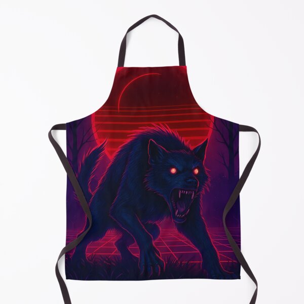 Item preview, Blood Moon Beast of Bladenboro – Neon Synthwave Cryptid designed and sold by JWsNeonHorizons.