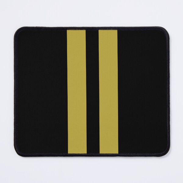 Item preview, Dual Racing Stripes - Large Gap ("Gold" Non-Metallic on Black) designed and sold by Racing Stripes Only.