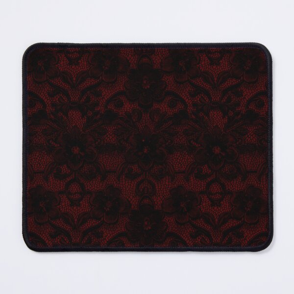 Item preview, Black lace with dark red background pattern  designed and sold by FatBirdie.