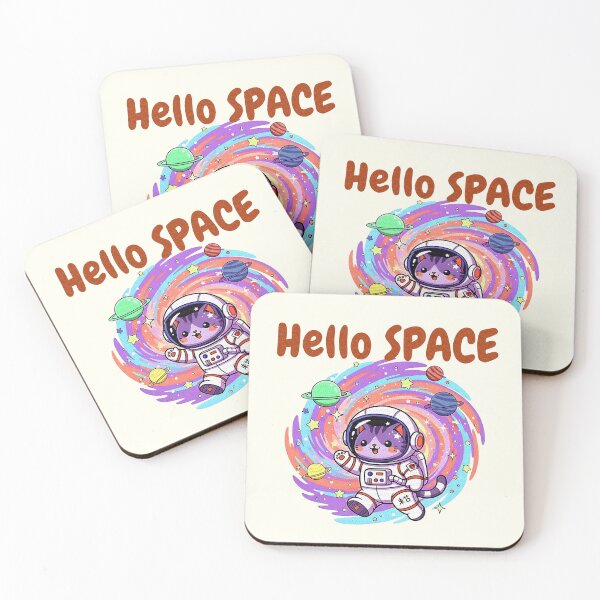 Item preview, Cute Cat Astronaut in Kawaii Space Galaxy designed and sold by PENLEAF DESIGNS.
