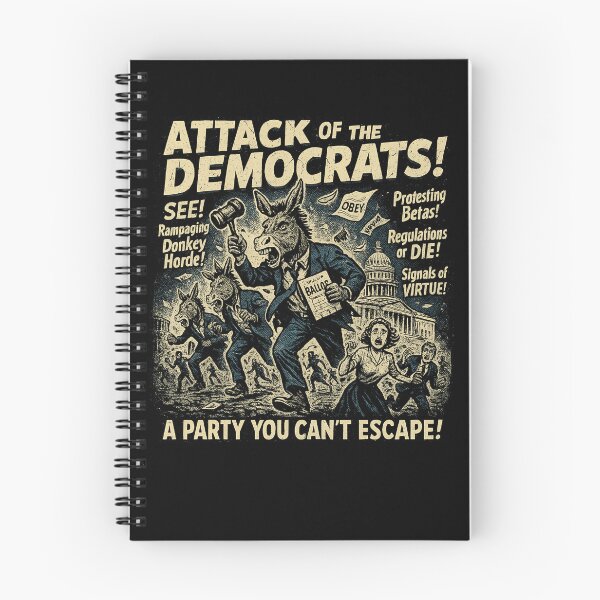 Item preview, Democrats Attack Liberal Horror Movie Vintage Halloween Gear designed and sold by DynamicDesign.