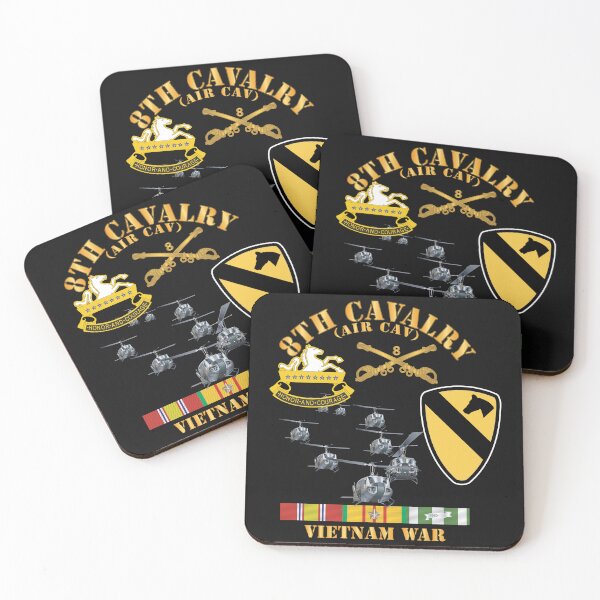 Item preview, Army - 8th Cavalry (Air Cav) - 1st  Cav Division w SVC wo Airmobile X 300 designed and sold by Military Insignia Products.