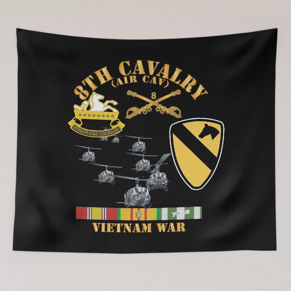 Item preview, Army - 8th Cavalry (Air Cav) - 1st  Cav Division w SVC wo Airmobile X 300 designed and sold by Military Insignia Products.