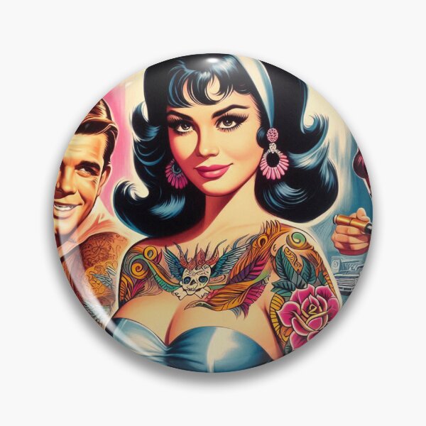 Item preview, Cute Tattooed Pin up designed and sold by PulpVintage.