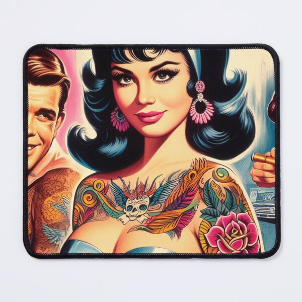 Item preview, Cute Tattooed Pin up designed and sold by PulpVintage.