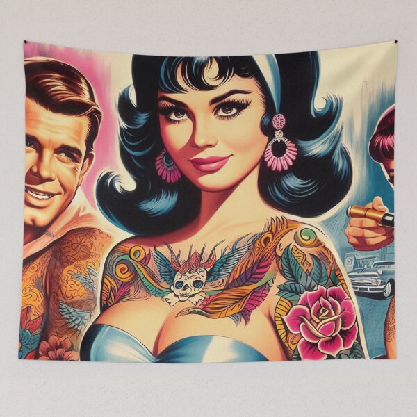 Item preview, Cute Tattooed Pin up designed and sold by PulpVintage.