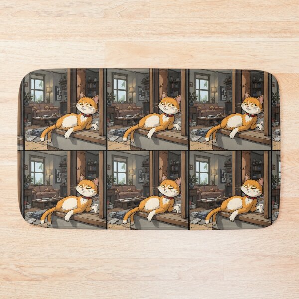 Item preview, Charming Cartoon Cats Cozy Indoor Settings Illustration Lasagna designed and sold by ART ATTACK ZONE.