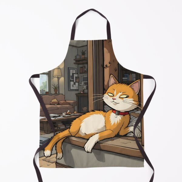 Item preview, Charming Cartoon Cats Cozy Indoor Settings Illustration Lasagna designed and sold by ART ATTACK ZONE.