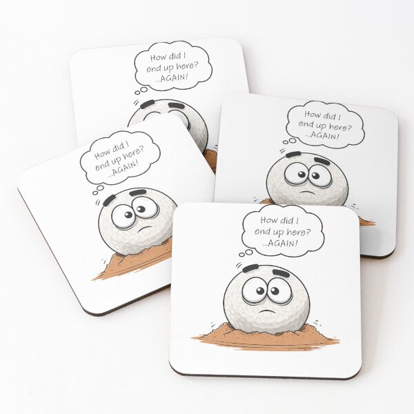 Item preview, Funny Golf Ball in the Bunker – “How Did I End Up Here Again?” designed and sold by EastEndTownie.