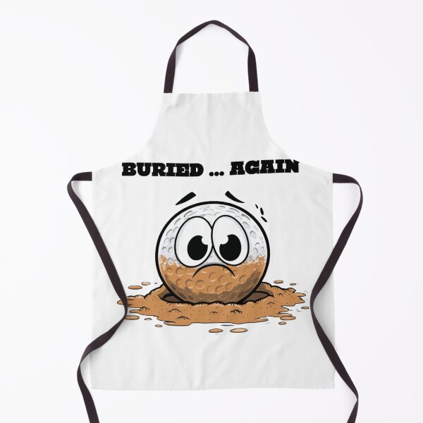 Item preview, Funny Golf Ball Buried in Sand – Sad Cartoon Golf Humor designed and sold by EastEndTownie.