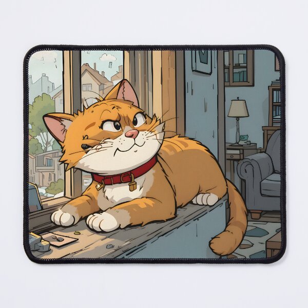 Item preview, Home Cartoon Cats Cozy Indoor Settings Illustration Lasagna designed and sold by ART ATTACK ZONE.