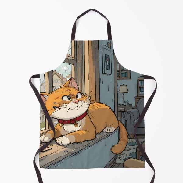 Item preview, Home Cartoon Cats Cozy Indoor Settings Illustration Lasagna designed and sold by ART ATTACK ZONE.