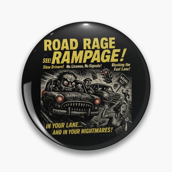 Item preview, Road Rage Rampage Movie Poster Vintage Halloween Gear designed and sold by DynamicDesign.
