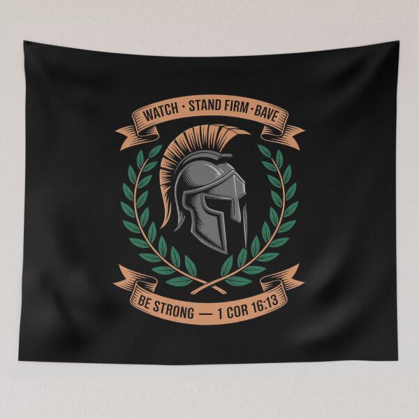 Item preview, Spartan Helm Ribbons • 1 Cor 16:13 designed and sold by GENX-AUTISM-DAD.