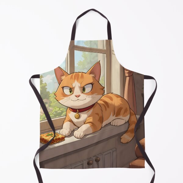 Item preview, Window Cartoon Cats Cozy Indoor Settings Illustration Lasagna designed and sold by ART ATTACK ZONE.
