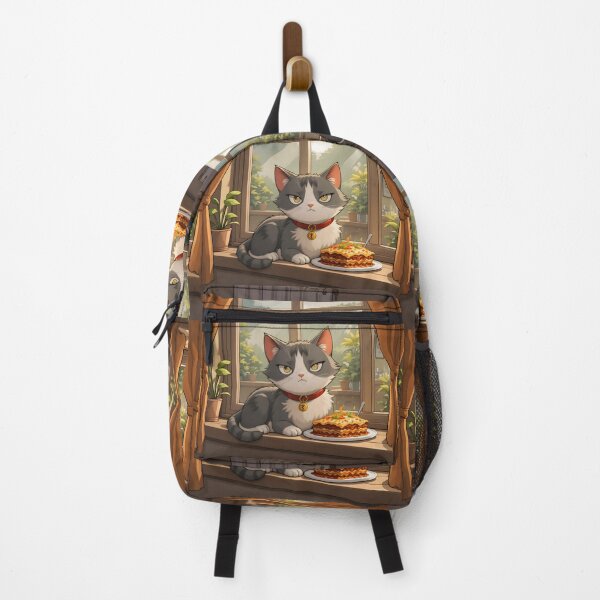 Item preview, Happy Cartoon Cats Cozy Indoor Settings Illustration Lasagna designed and sold by ART ATTACK ZONE.
