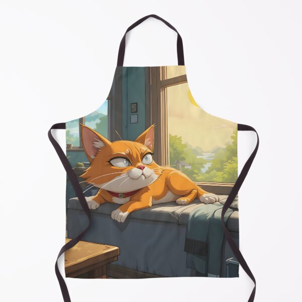 Item preview, Sunshine Cartoon Cats Cozy Morning Settings Illustration Lasagna designed and sold by ART ATTACK ZONE.
