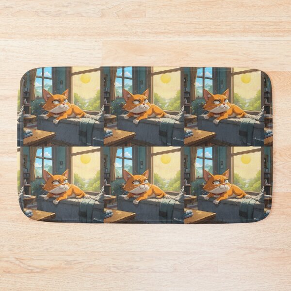 Item preview, Sunshine Cartoon Cats Cozy Morning Settings Illustration Lasagna designed and sold by ART ATTACK ZONE.
