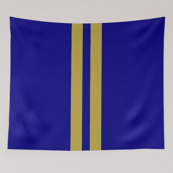 Item preview, Dual Racing Stripes - Large Gap ("Gold" Non-Metallic on Navy Blue) designed and sold by Racing Stripes Only.