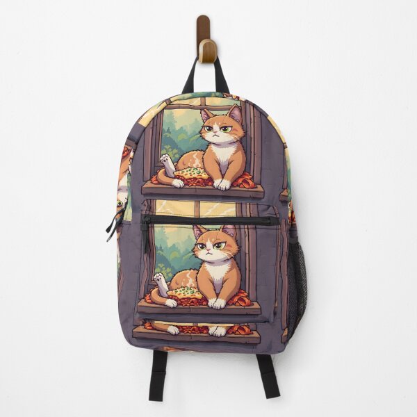 Item preview, 8Bits Cartoon Cats Cozy Indoor Settings Illustration Lasagna designed and sold by ART ATTACK ZONE.