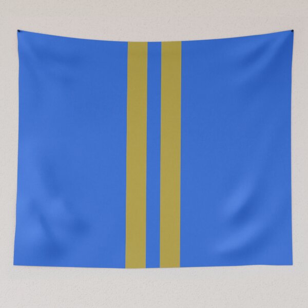 Item preview, Dual Racing Stripes - Large Gap ("Gold" Non-Metallic on Royal Blue) designed and sold by Racing Stripes Only.