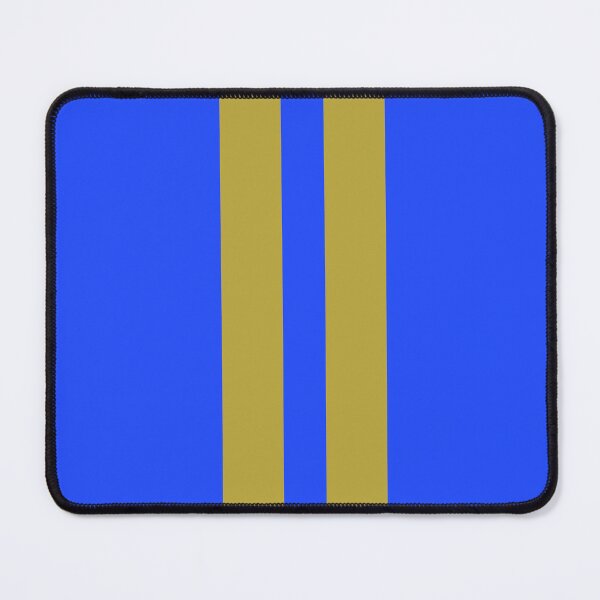 Item preview, Dual Racing Stripes - Large Gap ("Gold" Non-Metallic on Neon Blue) designed and sold by Racing Stripes Only.