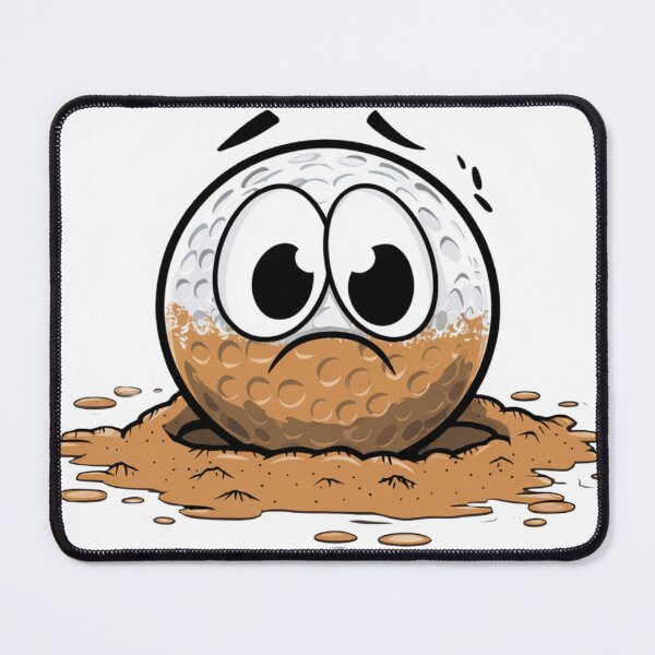 Item preview, Muddy Golf Ball – Funny Cartoon Golf Humor designed and sold by EastEndTownie.