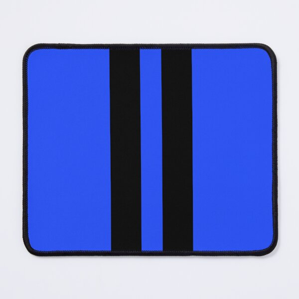 Item preview, Dual Racing Stripes - Large Gap (Black on Neon Blue) designed and sold by Racing Stripes Only.