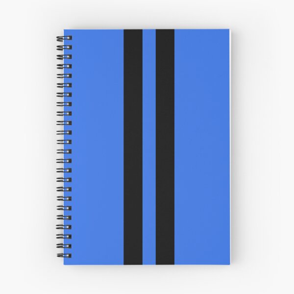 Item preview, Dual Racing Stripes - Large Gap (Black on Royal Blue) designed and sold by Racing Stripes Only.